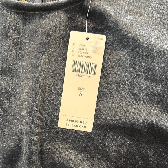 Anthropologie Blue Velvet Feathered Mini Dress Size Small Sunday in Brooklyn NWT - Picture 3 of 15